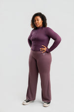 Charger l'image dans la visionneuse de galerie, Legging Wide Flare Mauve