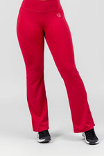 Charger l'image dans la visionneuse de galerie, Legging Flare Rouge Bordeaux