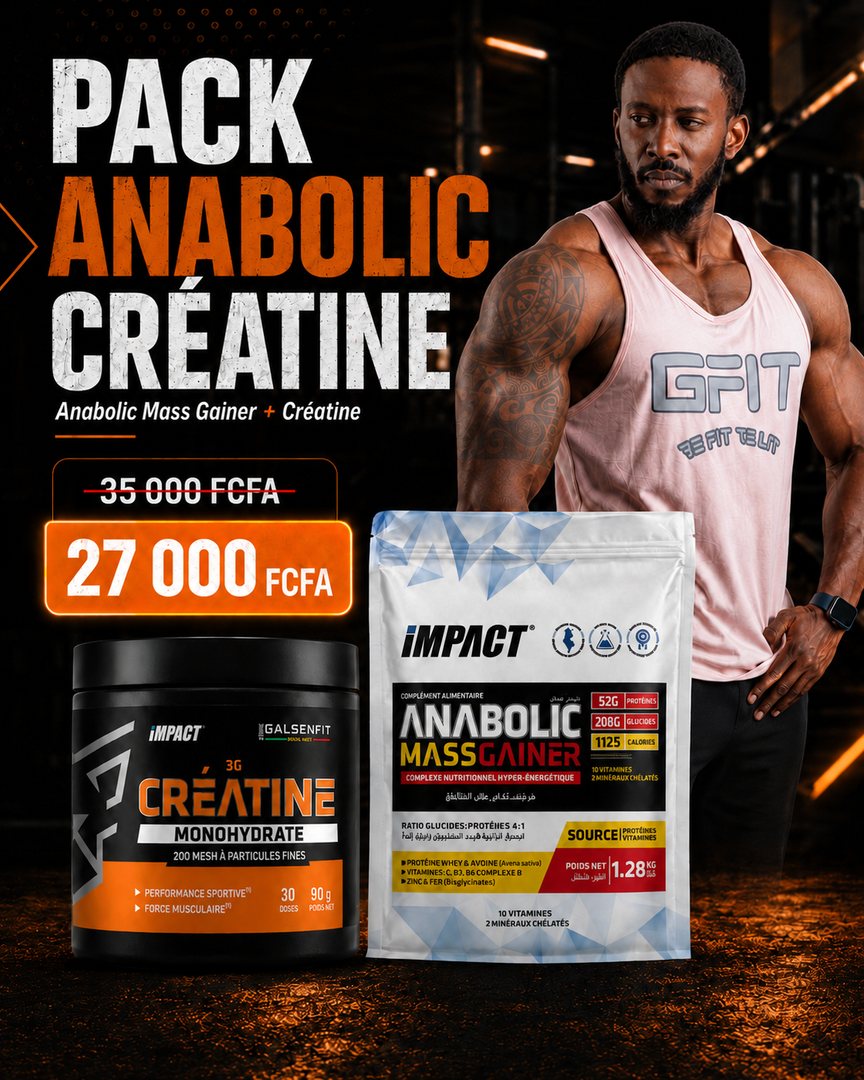 Pack Anabolic Créatine - Prise de Masse