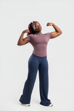 Charger l'image dans la visionneuse de galerie, Legging Wide Flare Bleu