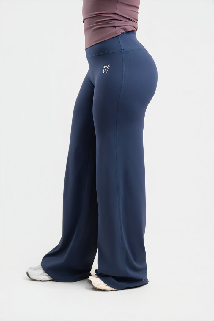 Legging Wide Flare Bleu