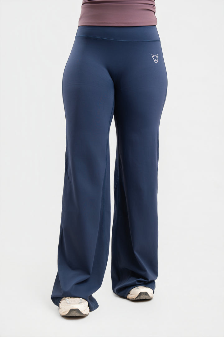 Legging Wide Flare Bleu