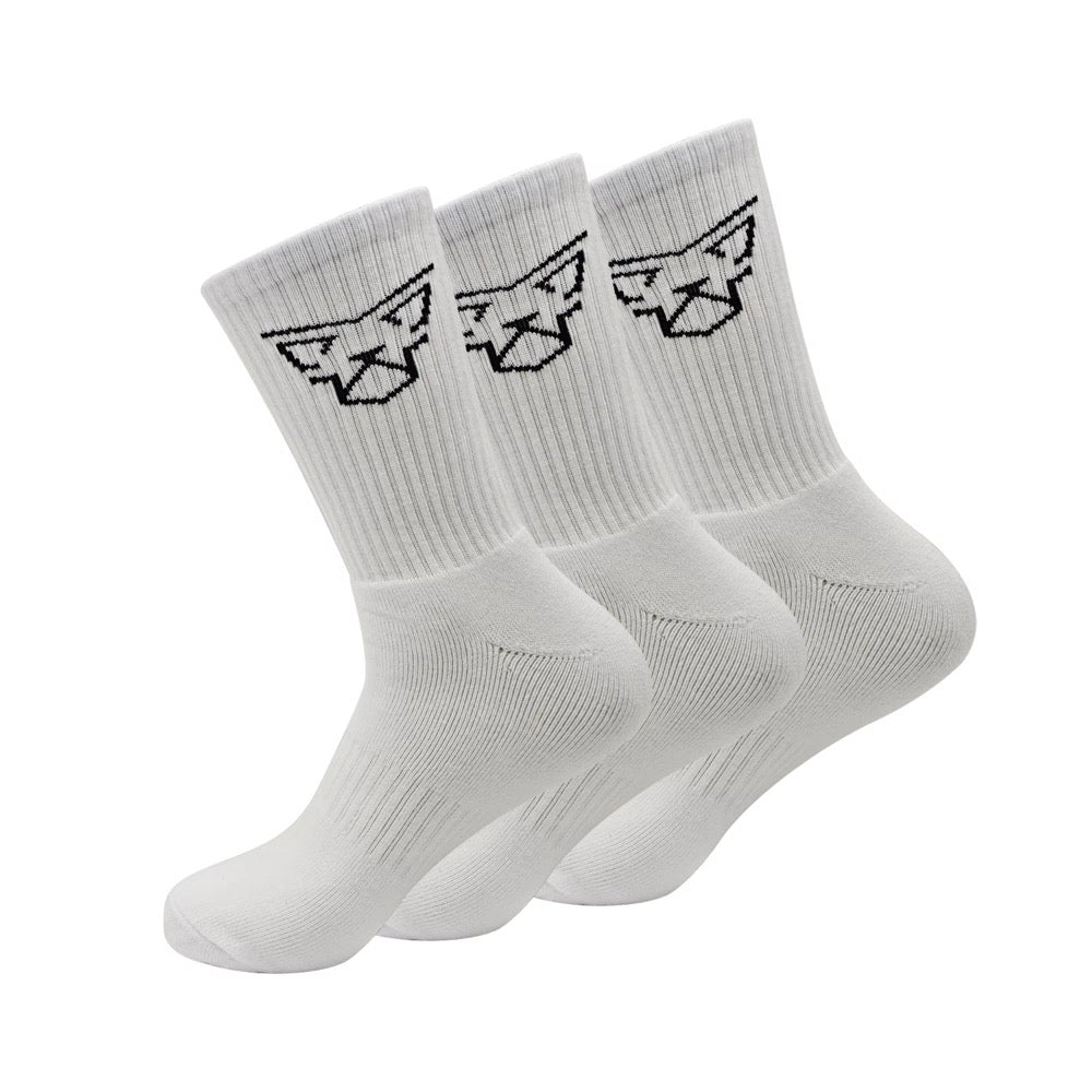 Chaussettes GFIT - Pack de 3 Blanc – chaussettes de sport Galsenfit