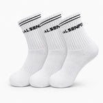 Charger l'image dans la visionneuse de galerie, Chaussettes Pro GFIT – Pack de 3 blanc – chaussettes de sport Galsenfit
