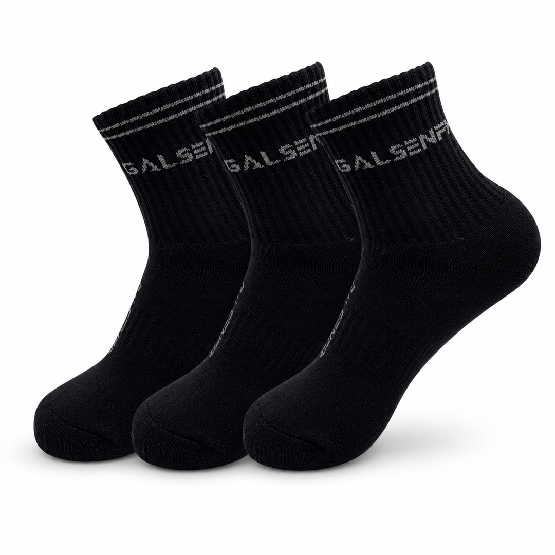 Chaussettes Pro GFIT – Pack de 3 noir – chaussettes de sport Galsenfit