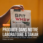 Charger l'image dans la visionneuse de galerie, GFIT Whey produite dans le laboratoire Galsenfit à Dakar, première whey d'Afrique de l'Ouest, analyses Institut Pasteur de Dakar