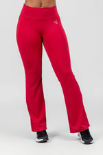 Charger l&#39;image dans la visionneuse de galerie, Legging Flare Rouge Bordeaux
