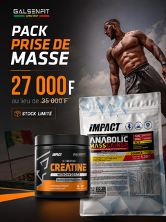 Pack Anabolic Créatine - Prise de Masse – pack de compléments alimentaires Galsenfit
